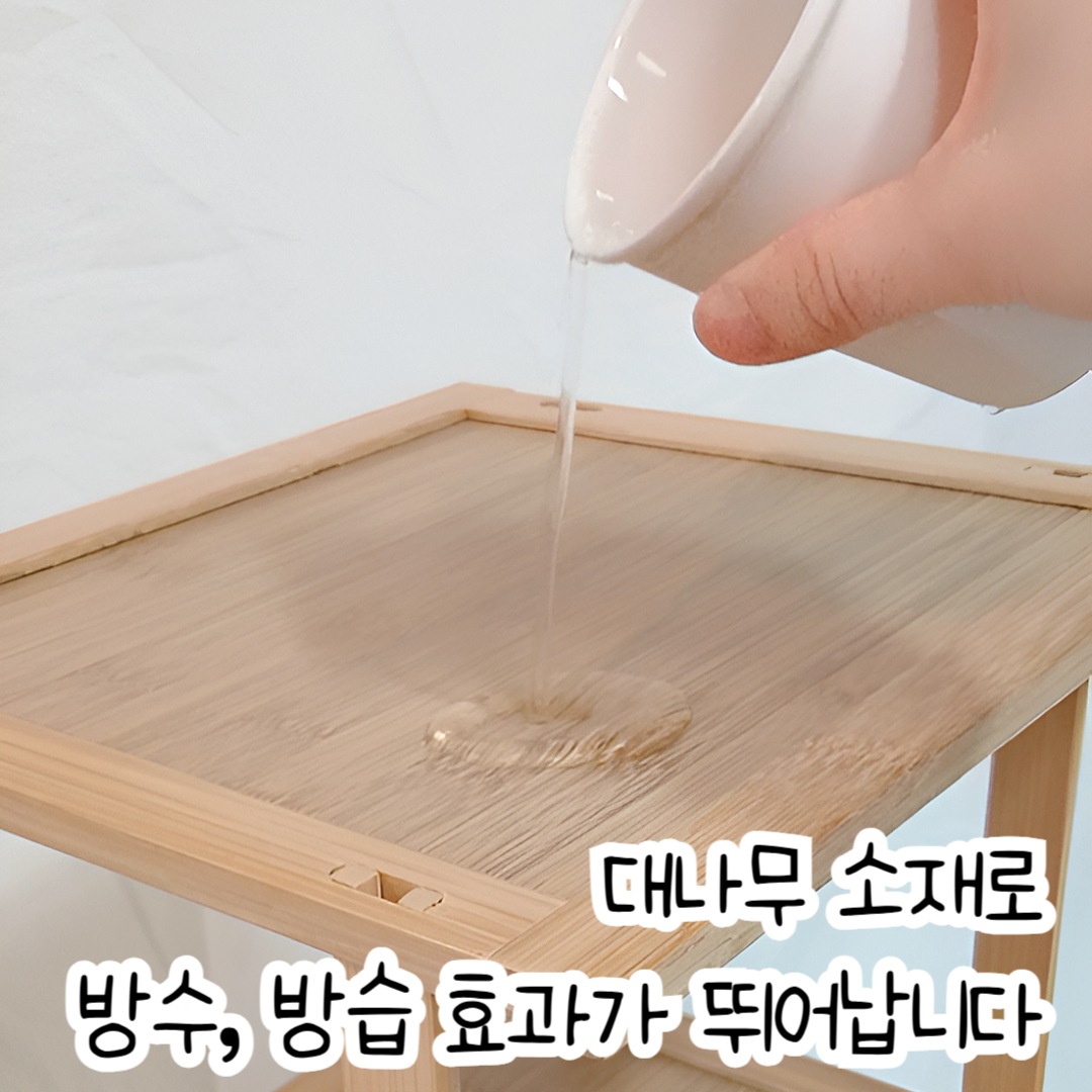 슬림 좁은 현관 간이 신발정리대 틈새 원목 실내화 수납 선반 거치대 4단 이미지 6