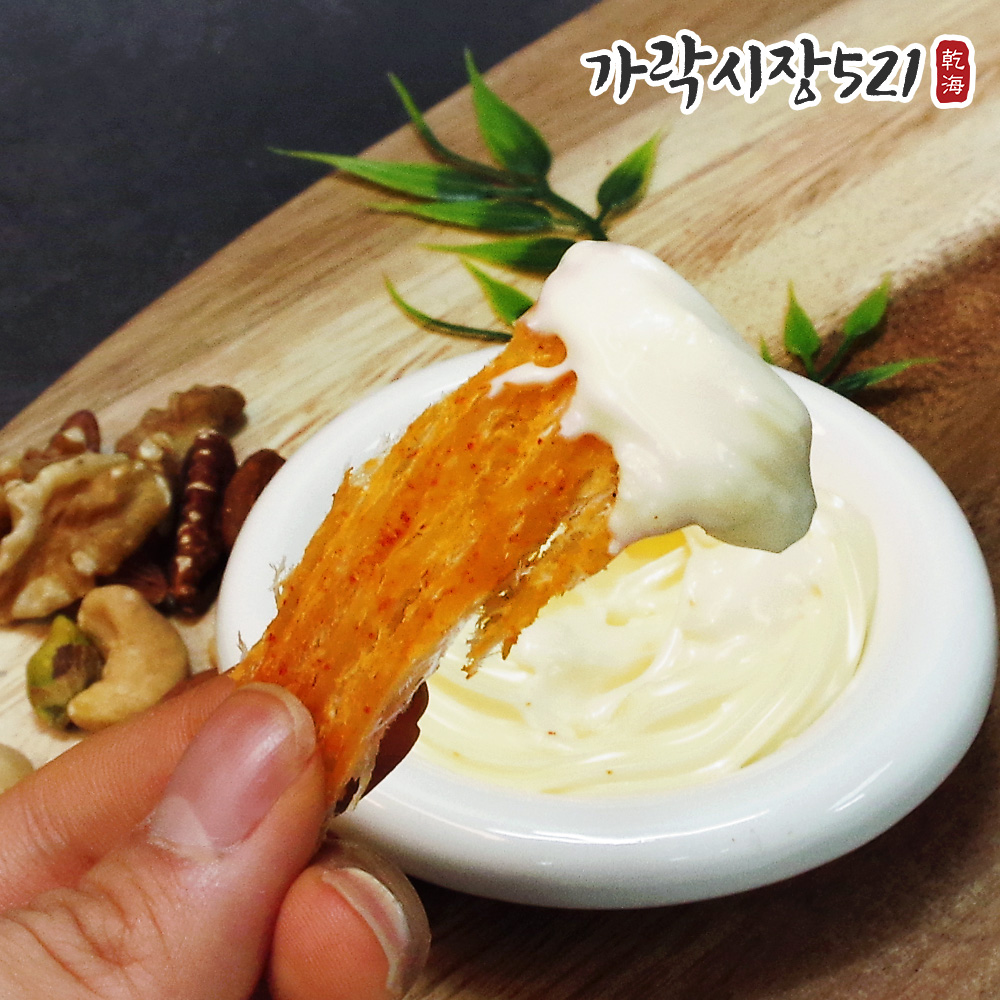 맥반석 오징어버터구이 매콤불닭맛 250g 바베큐 페스츄리 조미오징어 마른안주 - 상세 이미지 4