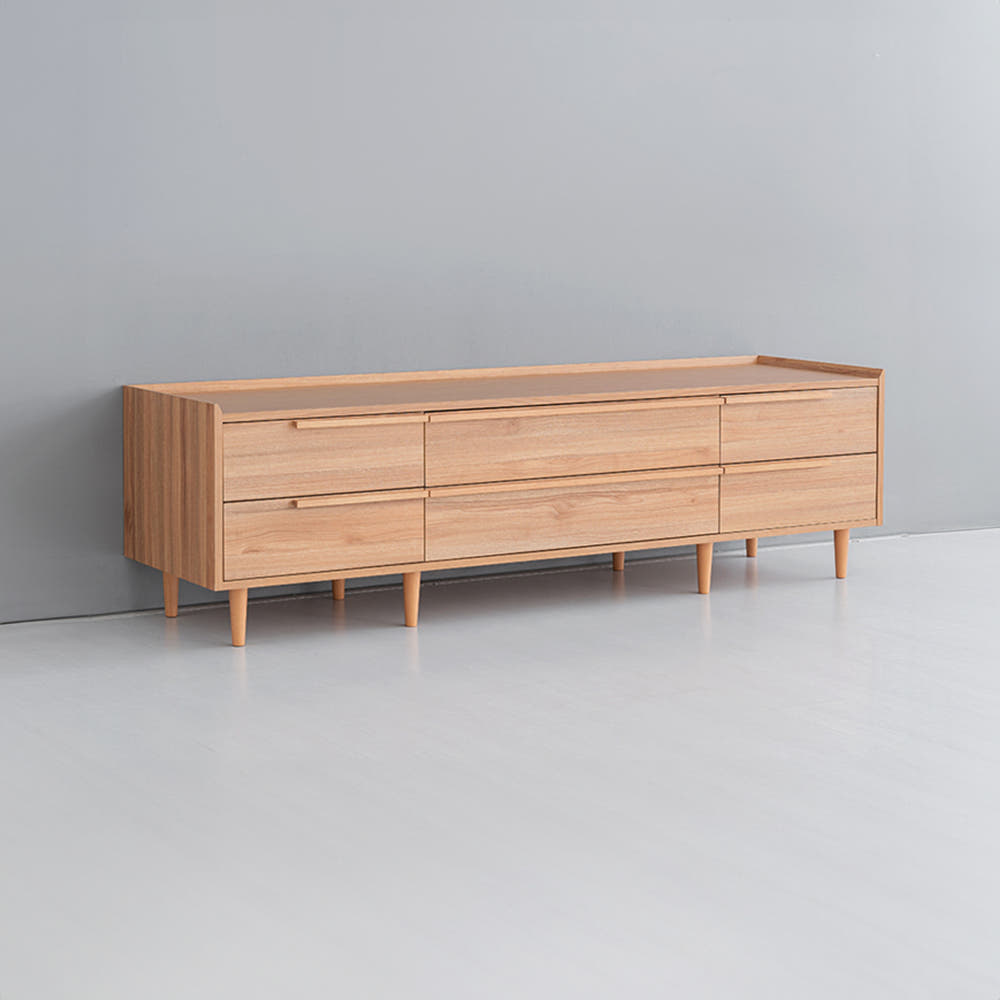 밀캄 TV거실장 서랍형 TVBM51175 17500x520x510mm, 캄포어베니어 0883.1641 - 상세 이미지 2