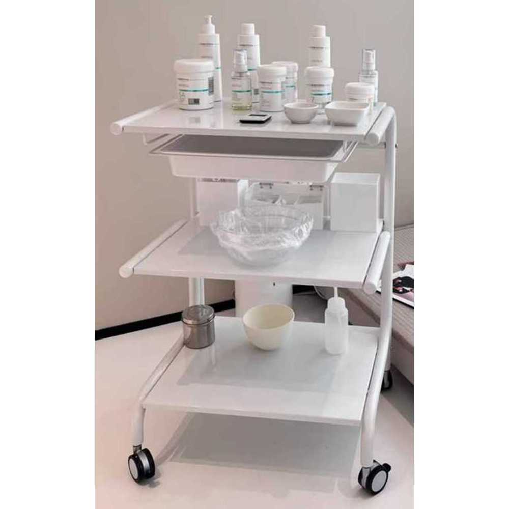 피부 관리실 카트 올스틸 기구 도구 저소음 휠 선반 - 상품 이미지