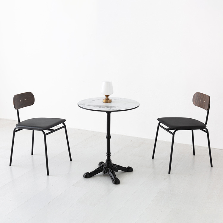 라네트 원형테이블 D60 HPL B형 600mm, 블랙 6047.8017 - 상세 이미지 5