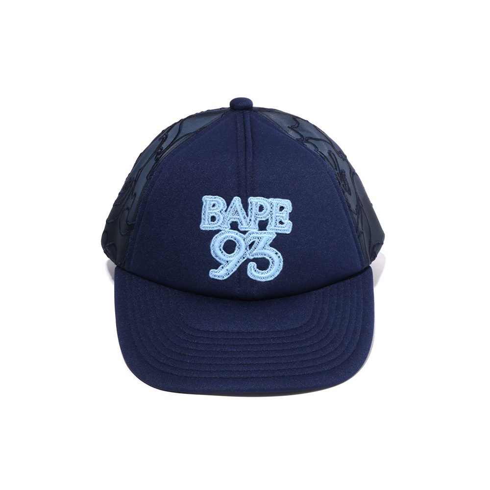 베이프 모자 LINE CAMO JACQUARD MESH BLOCKING LOGO CAP 1L30-180-307 - 상세 이미지 2