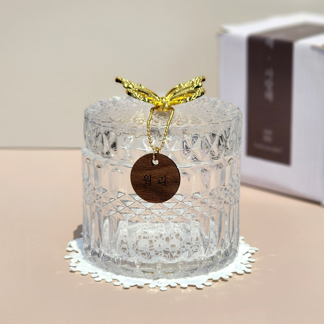 NEW 나비 스톤함 15 세트 이름표 레이스매트 포함 투명 반려동물 강아지 고양이 추모