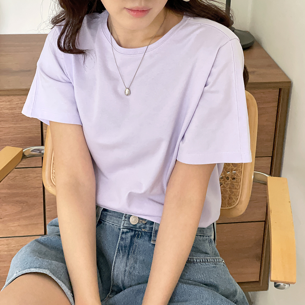 실켓티셔츠 실켓면티 실키티셔츠 - 상세 이미지 5