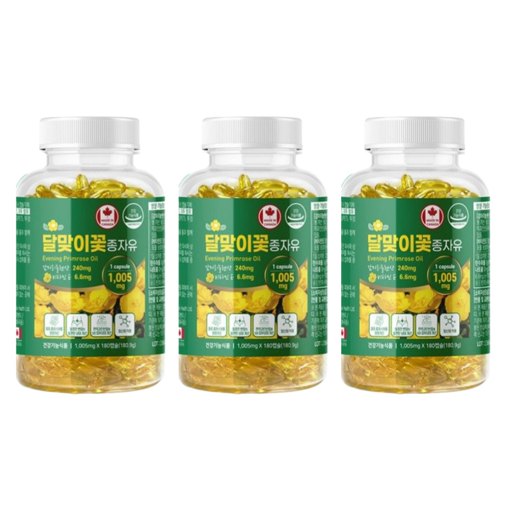 네이처그랜드 달맞이꽃종자유 감마리놀렌산 보라지유 달맞이유 우먼 밸런스 180캡슐, 3개 - 상품 이미지