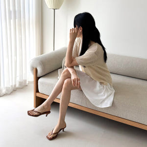 쪼리 힐 스퀘어 뮬 슬리퍼 샌들 구두 솔직 후기 | 실사용자 리뷰 분석 - 상품 이미지 3