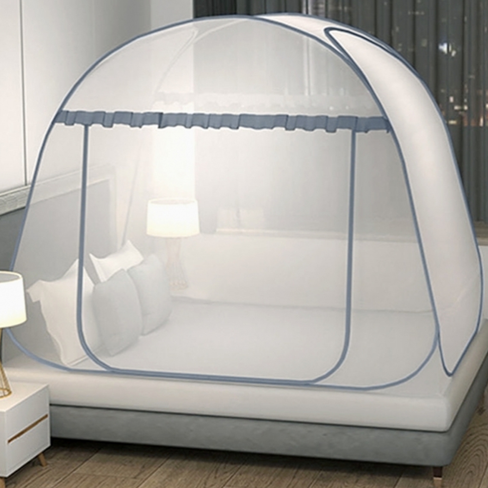 1인용 원터치모기장 아기 침대 돔형 사각모기장 텐트 캠핑