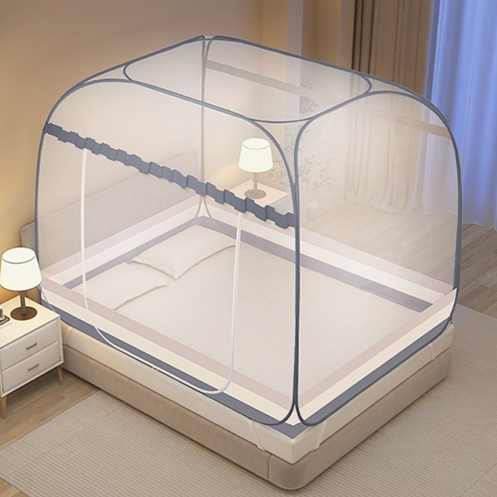 원터치 침대모기장 1인용 2인용 사각모기장 텐트 캠핑