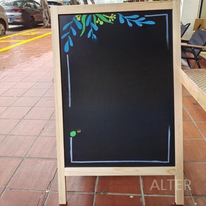 양면 세우는 칠판 보드 입식 식당 카페 스탠드 자석 메뉴판 보드판 75x41cm - 상세 이미지 3