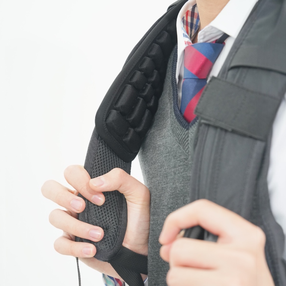 셀레어 컴포트 에어스트랩 학생 군인 등산 가방 어깨 보호대 숄더 보호 에어 패드 - 상세 이미지 4