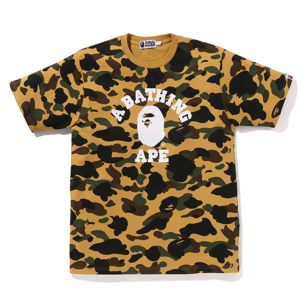 베이프 반팔티 1ST CAMO COLLEGE TEE 1L30-109-010 - 상세 이미지 3