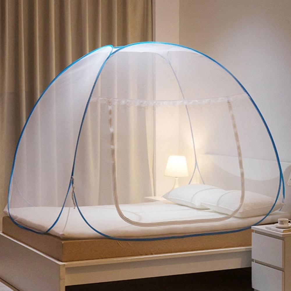 원터치 1인용모기장 아기 침대 사각모기장 간편설치 텐트 캠핑