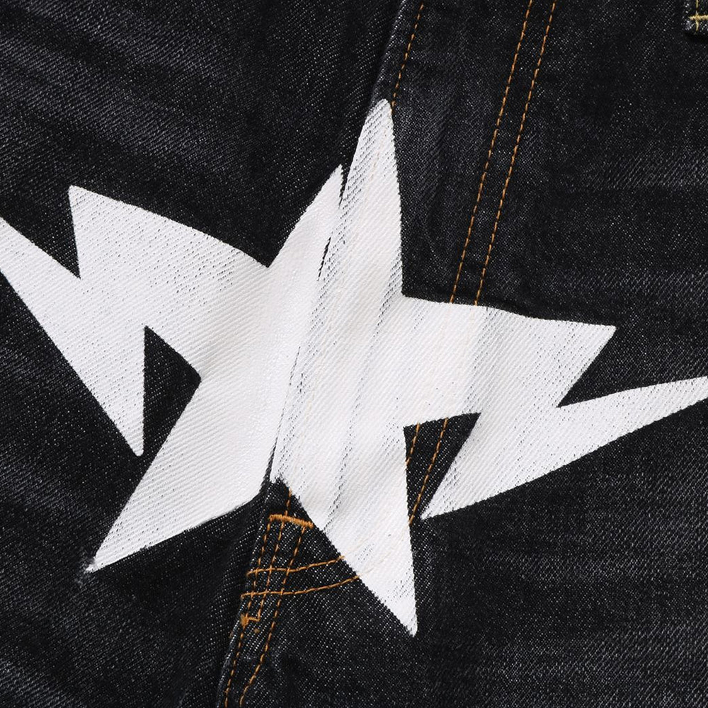 베이프 반바지 TWIN STA RELAXED FIT DENIM SHORTS 1L30-151-004 - 상세 이미지 5