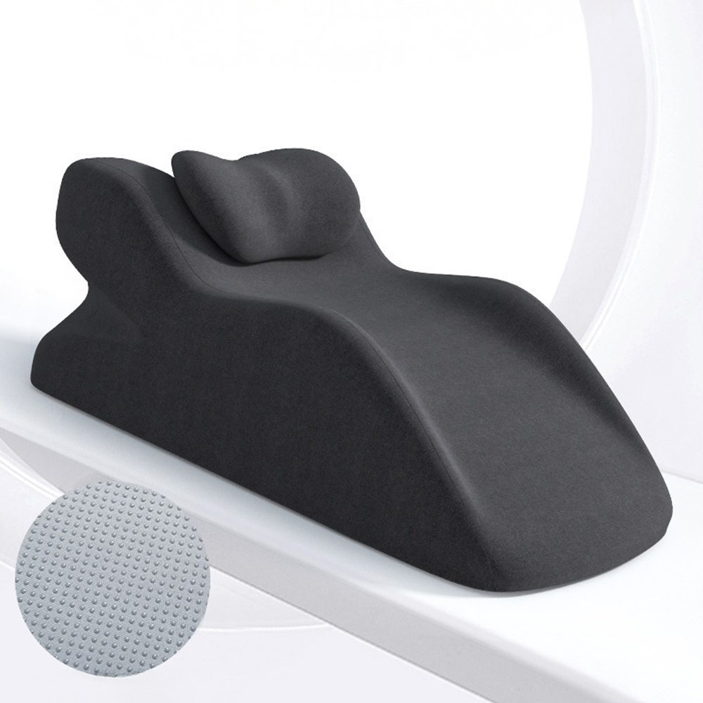 등받이 베개 침대 대형 허리 등 쿠션 수면 메모리폼 차콜