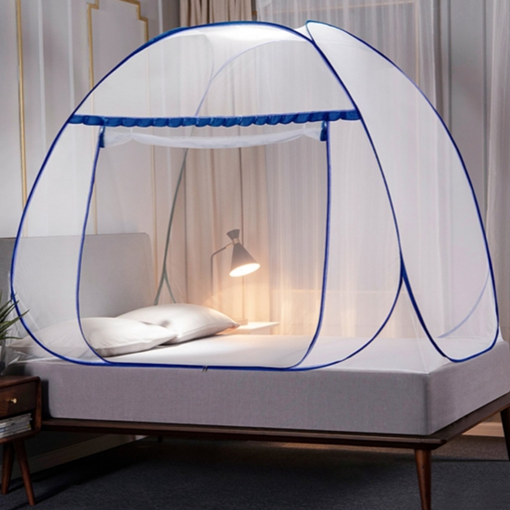 원터치 싱글침대모기장 여름 접이식 1인용 사각모기장 캠핑 텐트