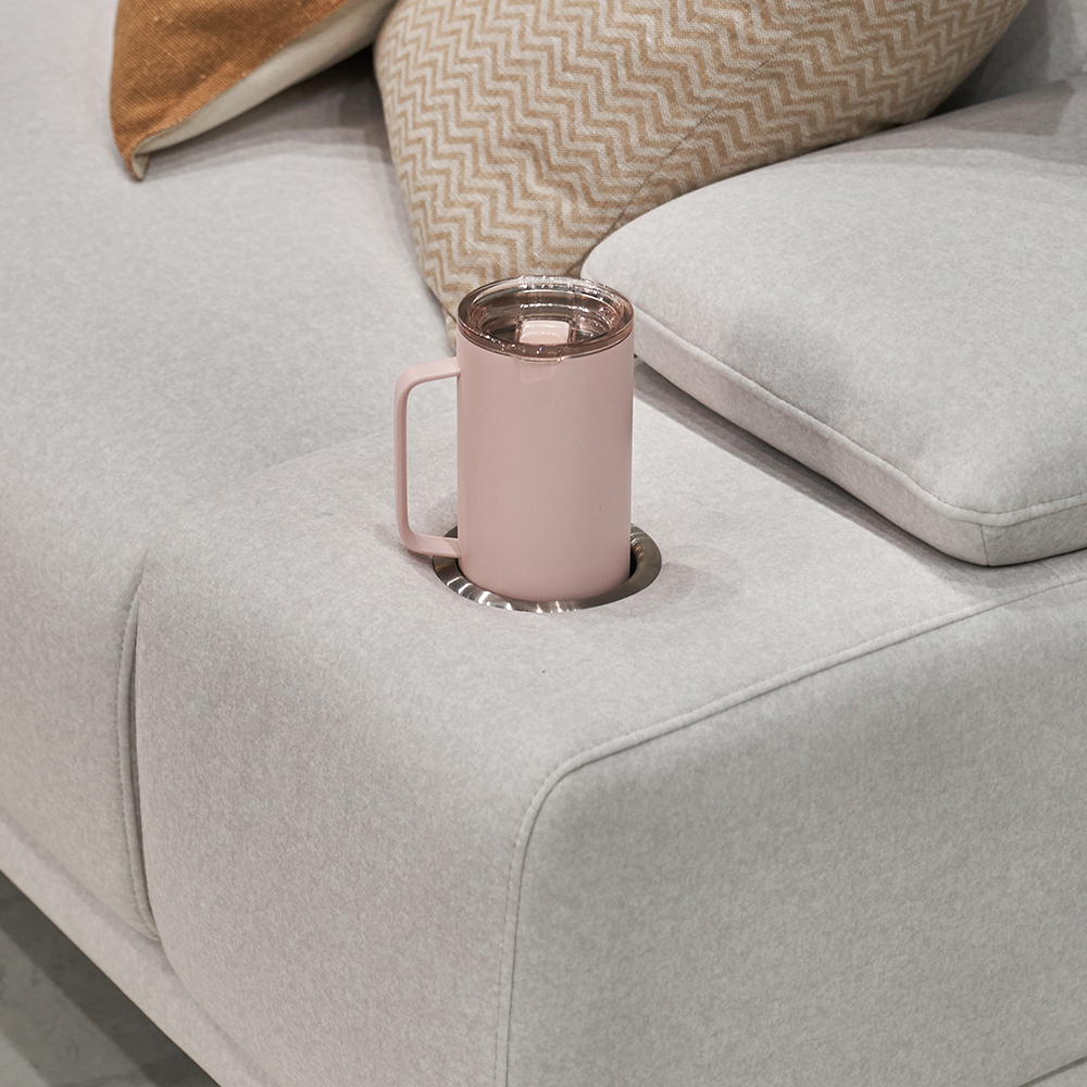 페다 무비 풀옵션형 모션 무빙 슬라이딩 리클라이너 아쿠아텍스 패브릭 소파 크림, 4인용