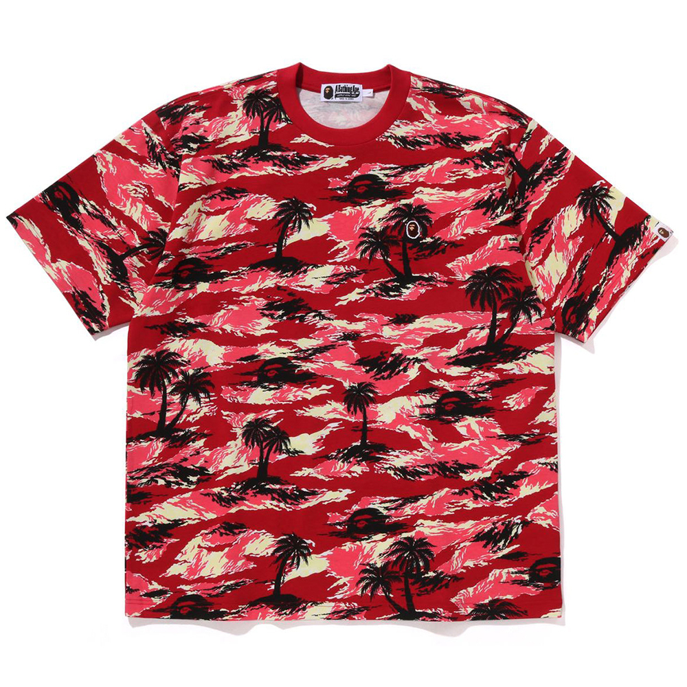 베이프 반팔티 PALM TREE CAMO ONE POINT RELAXED FIT TEE 1L30-109-317 - 상세 이미지 5