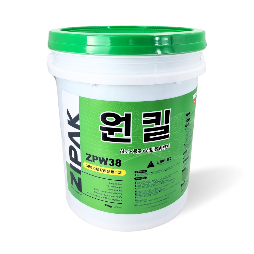 지팍 우레탄 방수제 페인트하도 중도 상도를 한번에 옥상 바닥 코팅 누수 방지 셀프 15KG - 상세 이미지 3