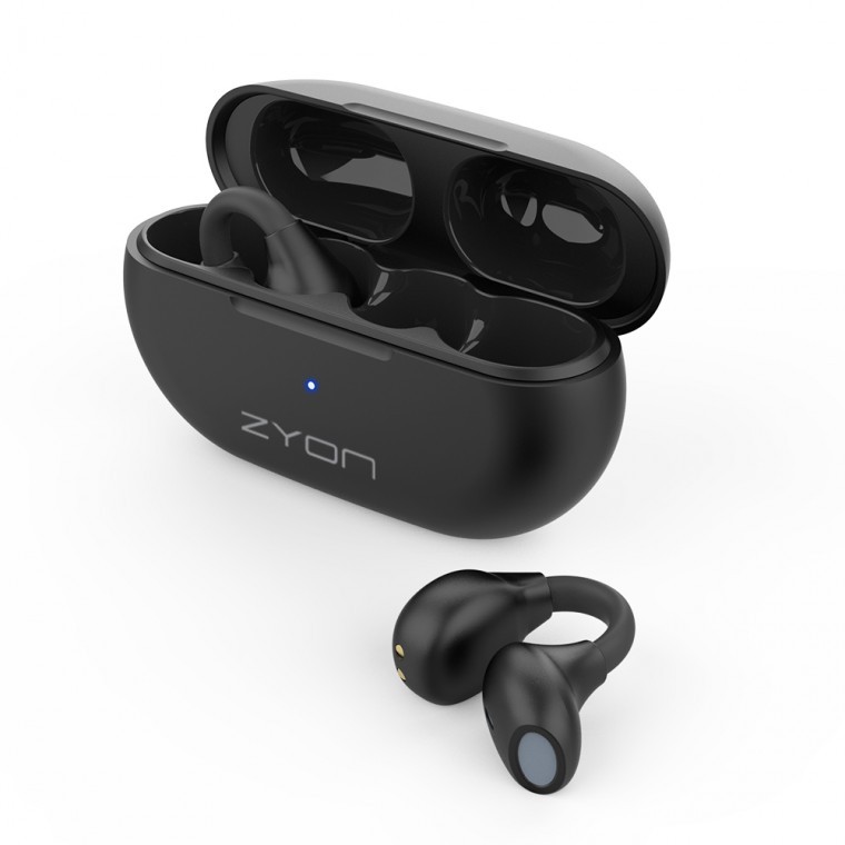 자이온 골전도 오픈형 귀걸이형 클립형 공기전도 무선 블루투스 이어폰 ZY-TWG20