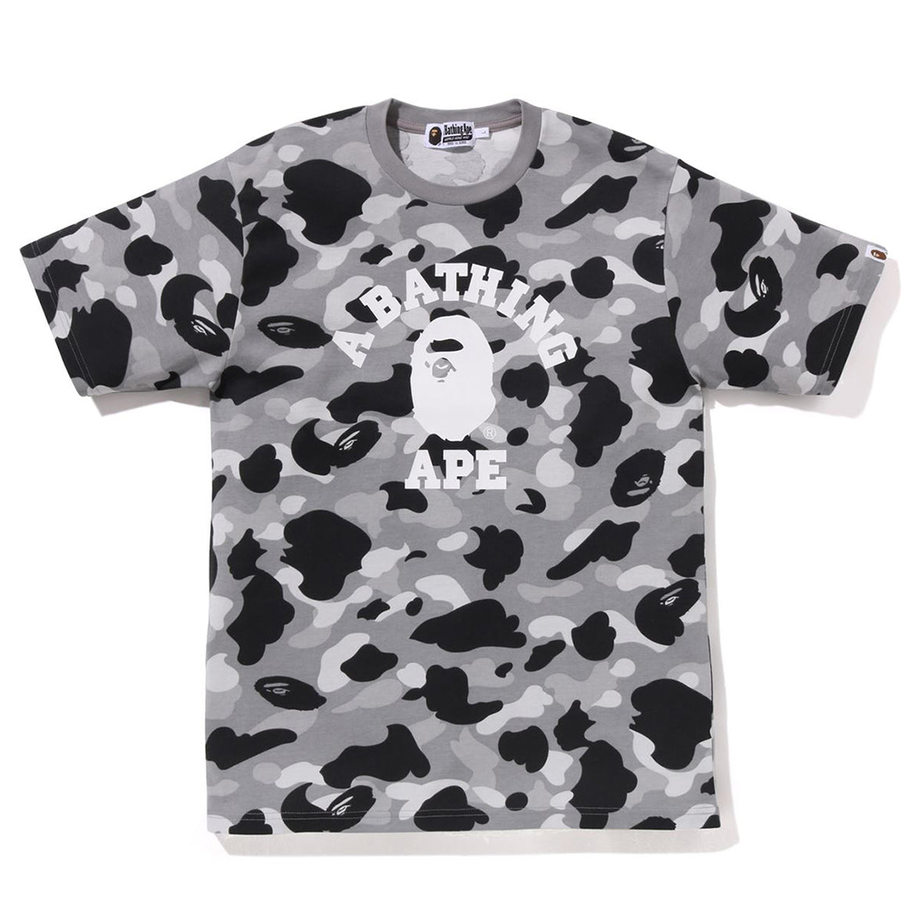 베이프 반팔티 1ST CAMO COLLEGE TEE 1L30-109-010 - 상품 이미지