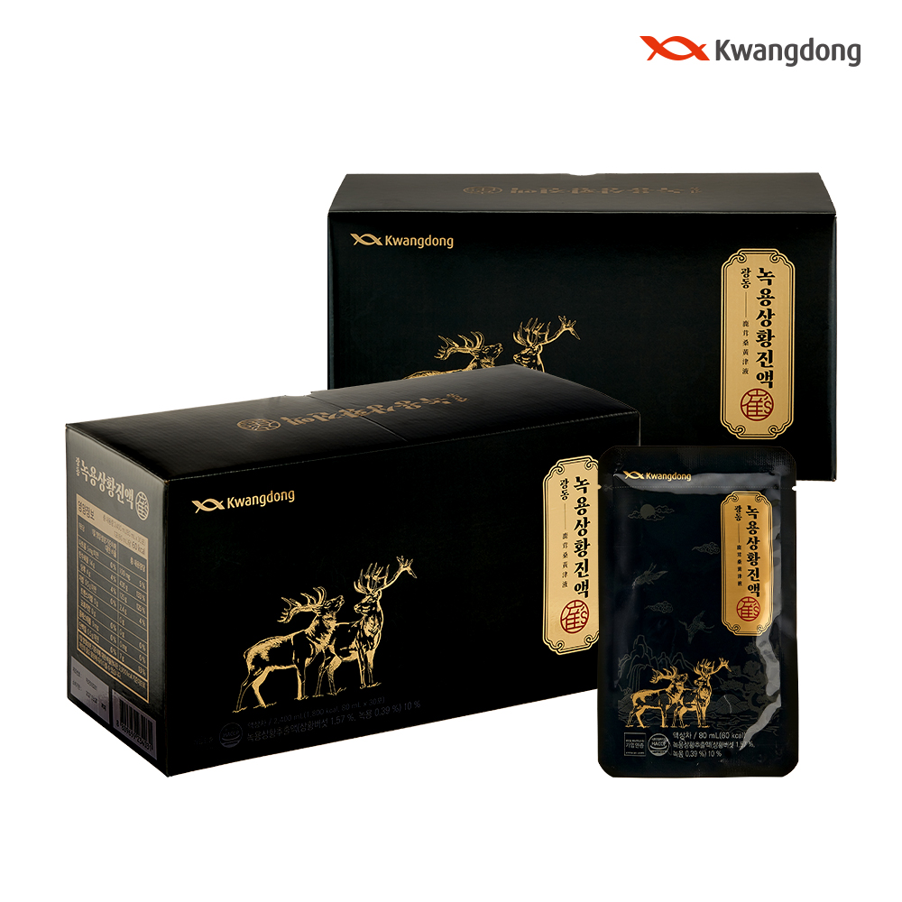 광동 녹용상황진액 녹용 상황버섯 진액 2박스 60포