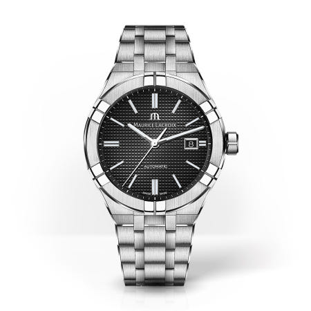 모리스라크로와 아이콘 데이트 오토매틱 42mm 메탈밴드 AI6008-SS002-330-1