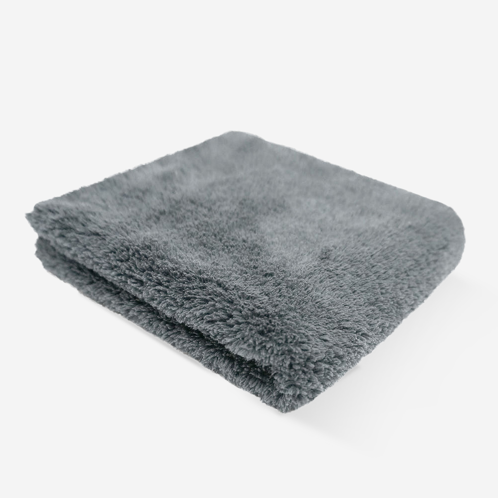 퓨어스타 플러쉬 무봉제 양면 버핑 타월 그레이색상 왁스 전용타월 제품 이미지