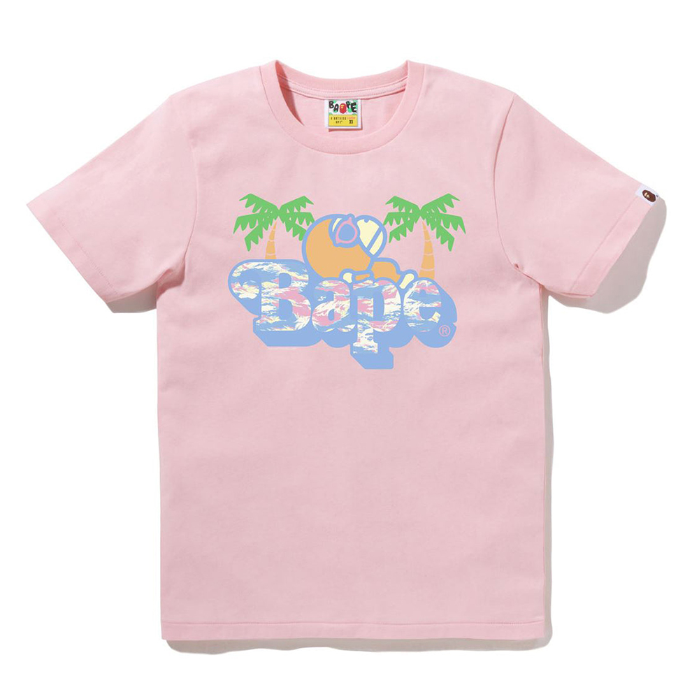 베이프 우먼즈 반팔티 PALM TREE PATTERN MILO ON BAPE TEE 2L30-210-019 - 상세 이미지 3
