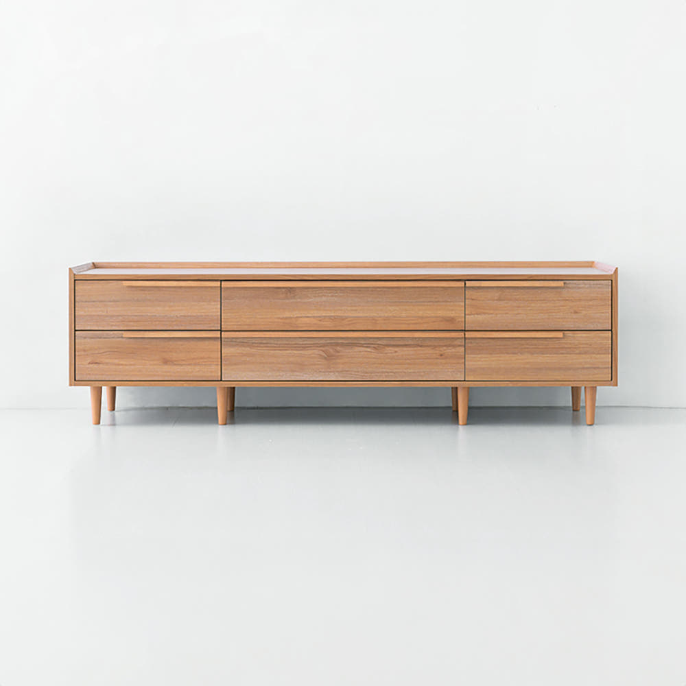 밀캄 TV거실장 서랍형 TVBM51175 17500x520x510mm, 캄포어베니어 0883.1641