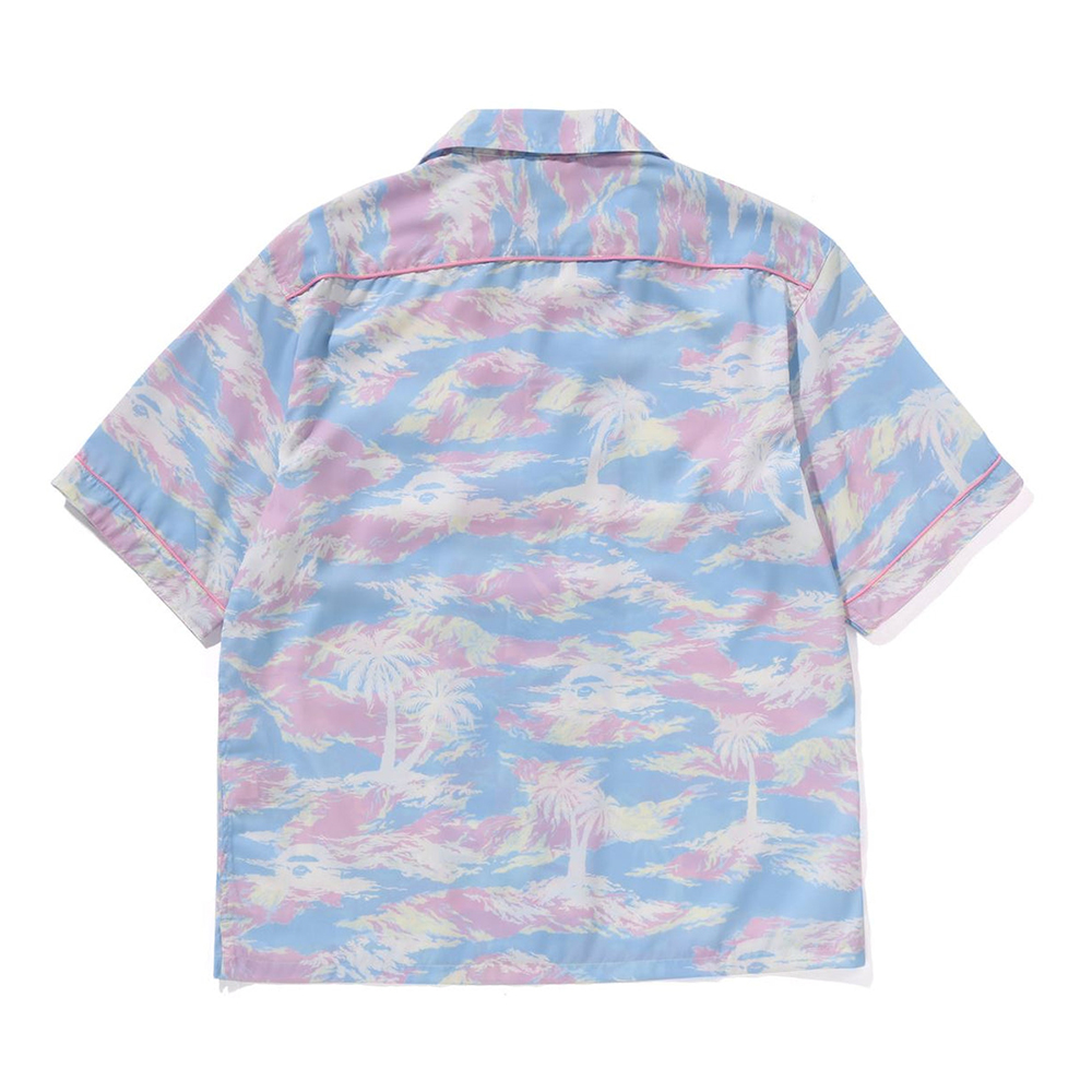 베이프 우먼즈 반팔 셔츠 PALM TREE CAMO OPEN COLLAR SHIRT 1L30-232-002 - 상세 이미지 2
