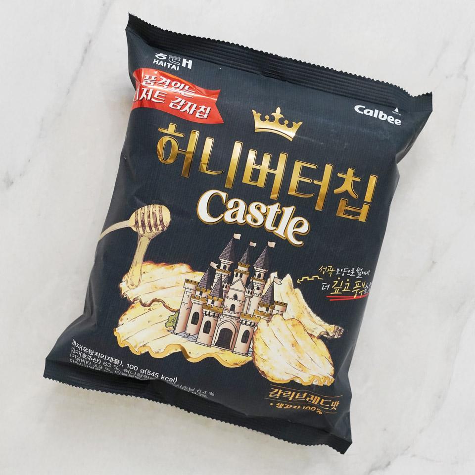 메가마트 해태 허니버터칩 캐슬 갈릭브레드맛 100g - 상세 이미지 2