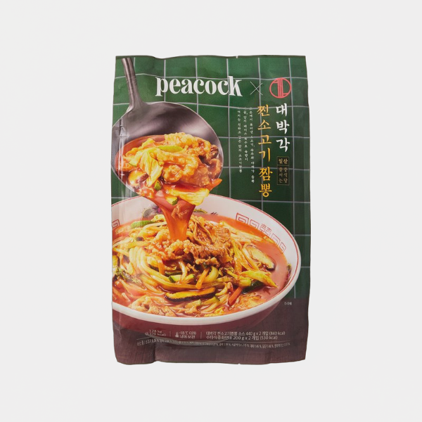 피코크 대박각 찐소고기짬뽕 1.28kg 1개 중식 야식 간식 간편요리 : 리안팜마켓