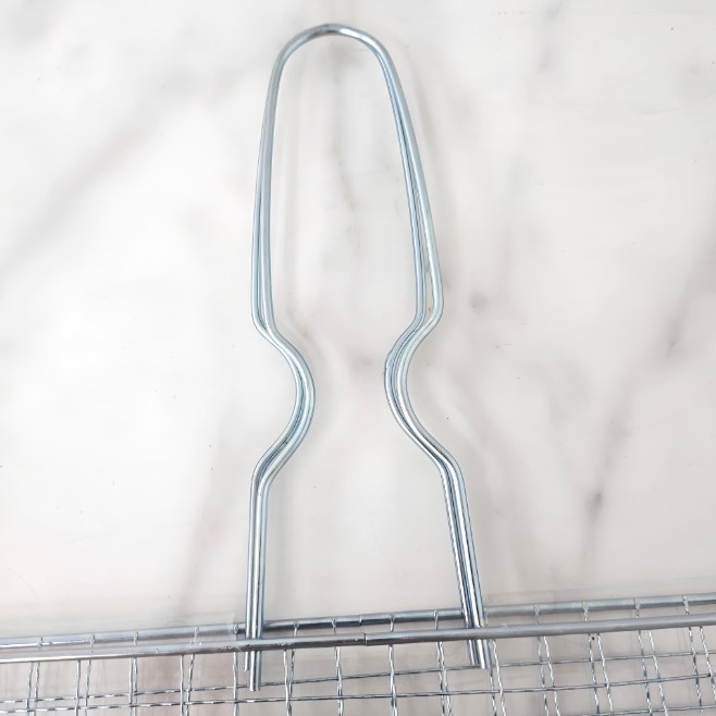 다회용 바베큐 그릴 양면 석쇠 특대 40x40 아이존1684 업소용 고기 손잡이 석쇠 불판