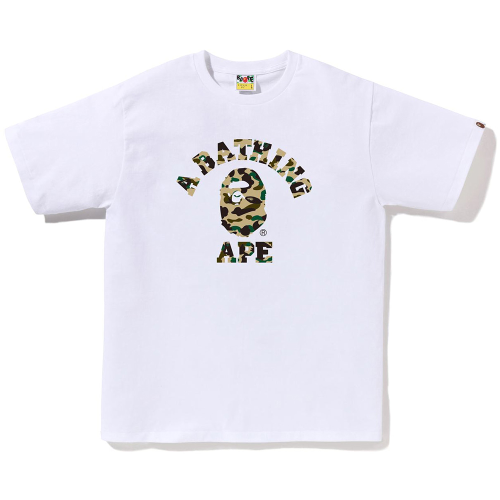 베이프 반팔티 1ST CAMO COLLEGE TEE 1L30-110-012 - 상세 이미지 5