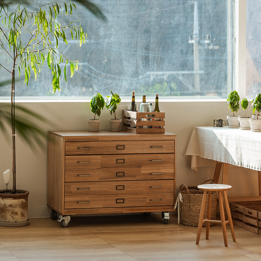 번드 비스트로 데일리 3단 수납 서랍장 지류함 1000