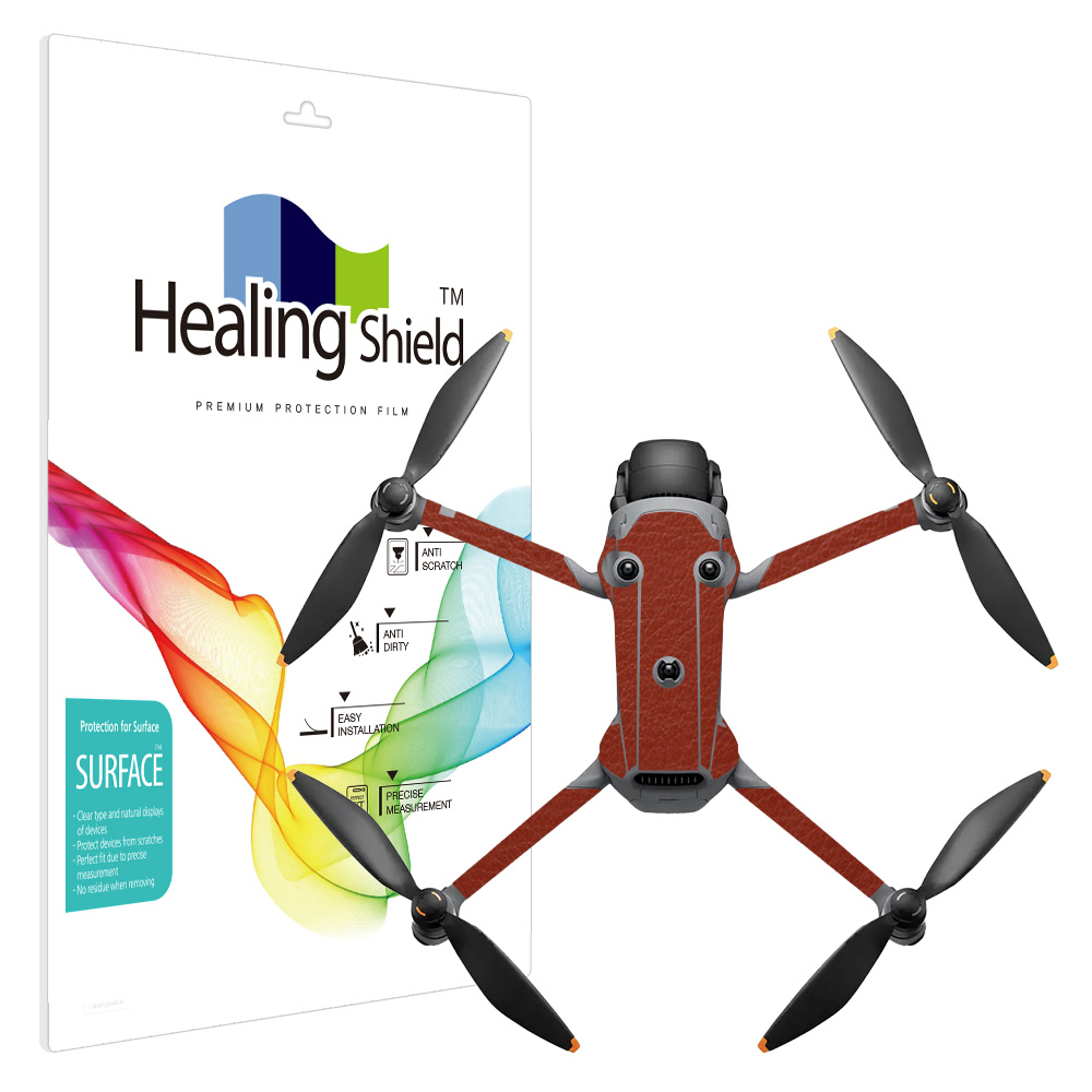 DJI 매빅4 프로 레더브라운 외부보호필름 세트 - 메인 이미지