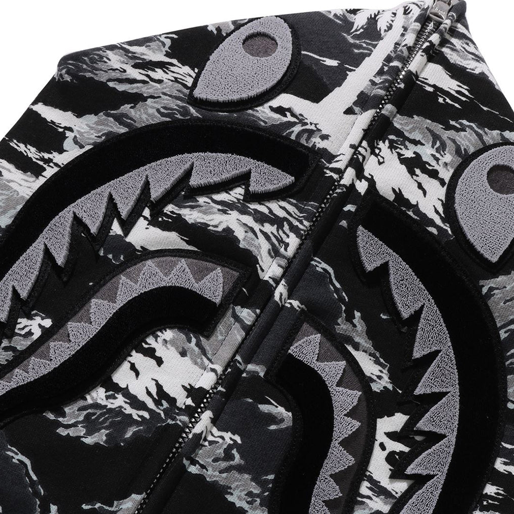 베이프 후드티 PALM TREE CAMO RELAXED FIT SHARK FULL ZIP HOODIE 1L30-115-313 이미지 6