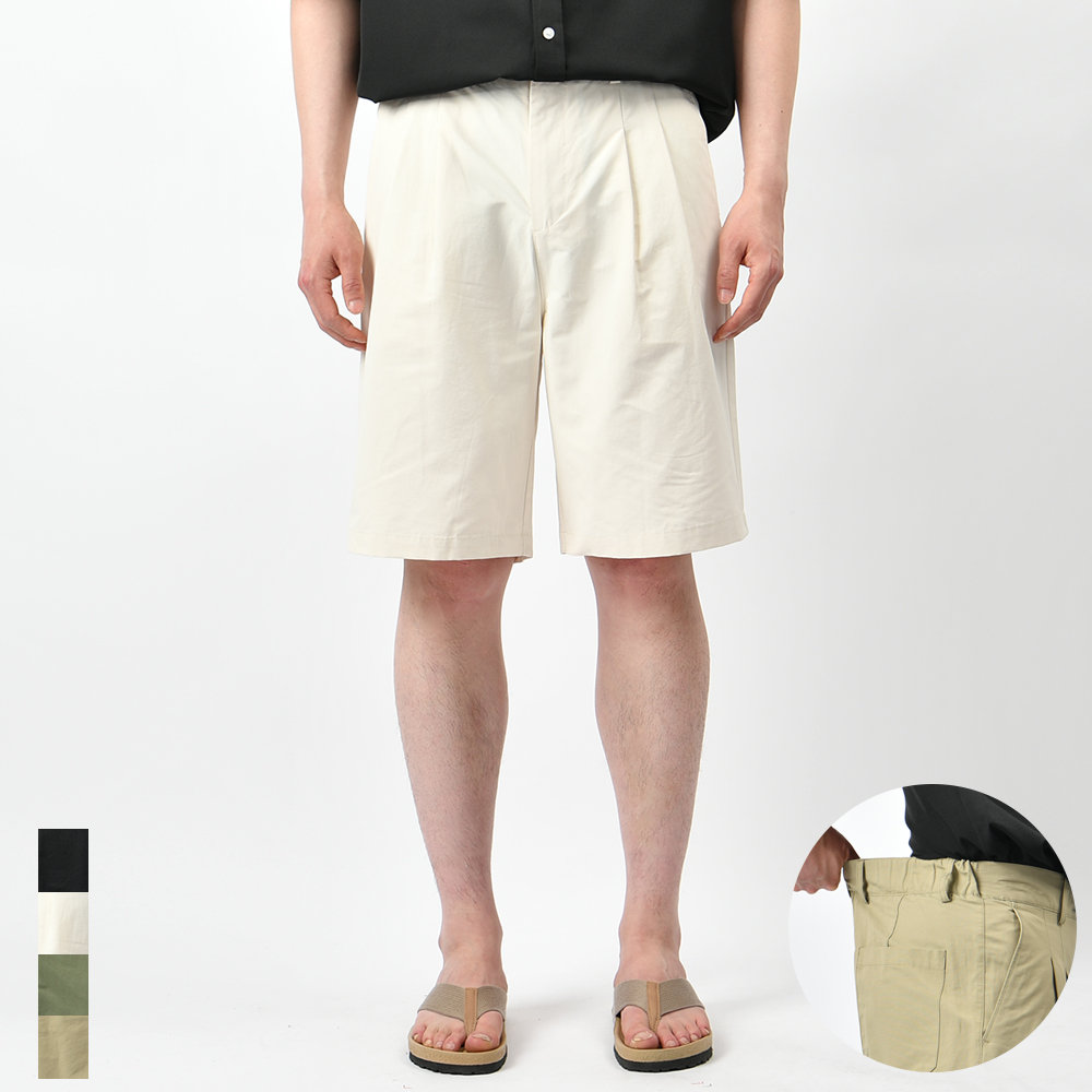 남자반바지 와이드 밴딩 핀턱 여름 빅사이즈 면 팬츠