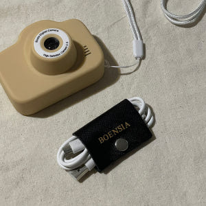 가죽 이어폰 멀티탭 컴퓨터 USB 충전기 선정리 줄감개 케이블 전선 정리... 개봉기 | 실사용 후기 - 상품 이미지 4