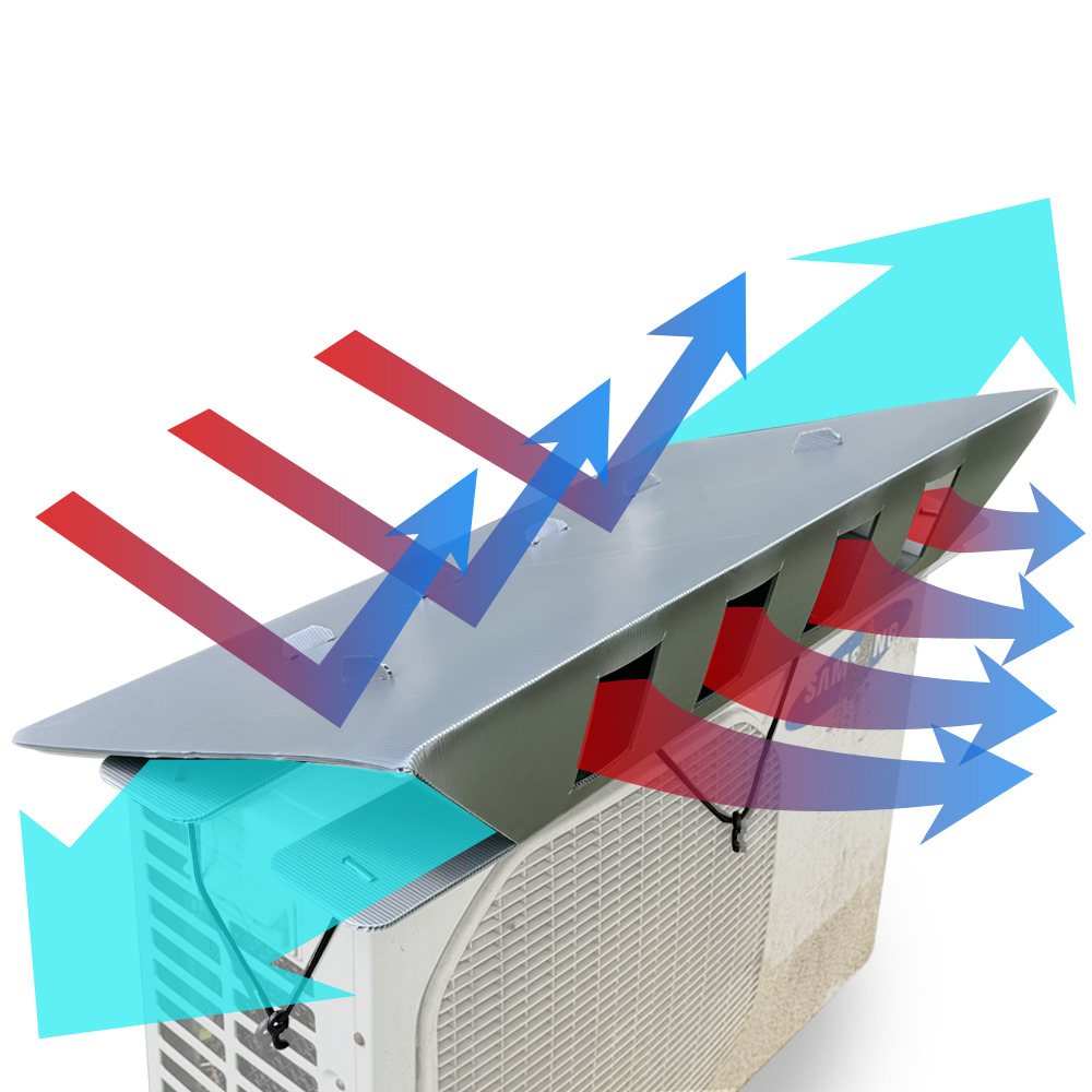에어컨 실외기 커버 열차단 절전 가림막 덮개 햇빛 가리개 국내 특허상품