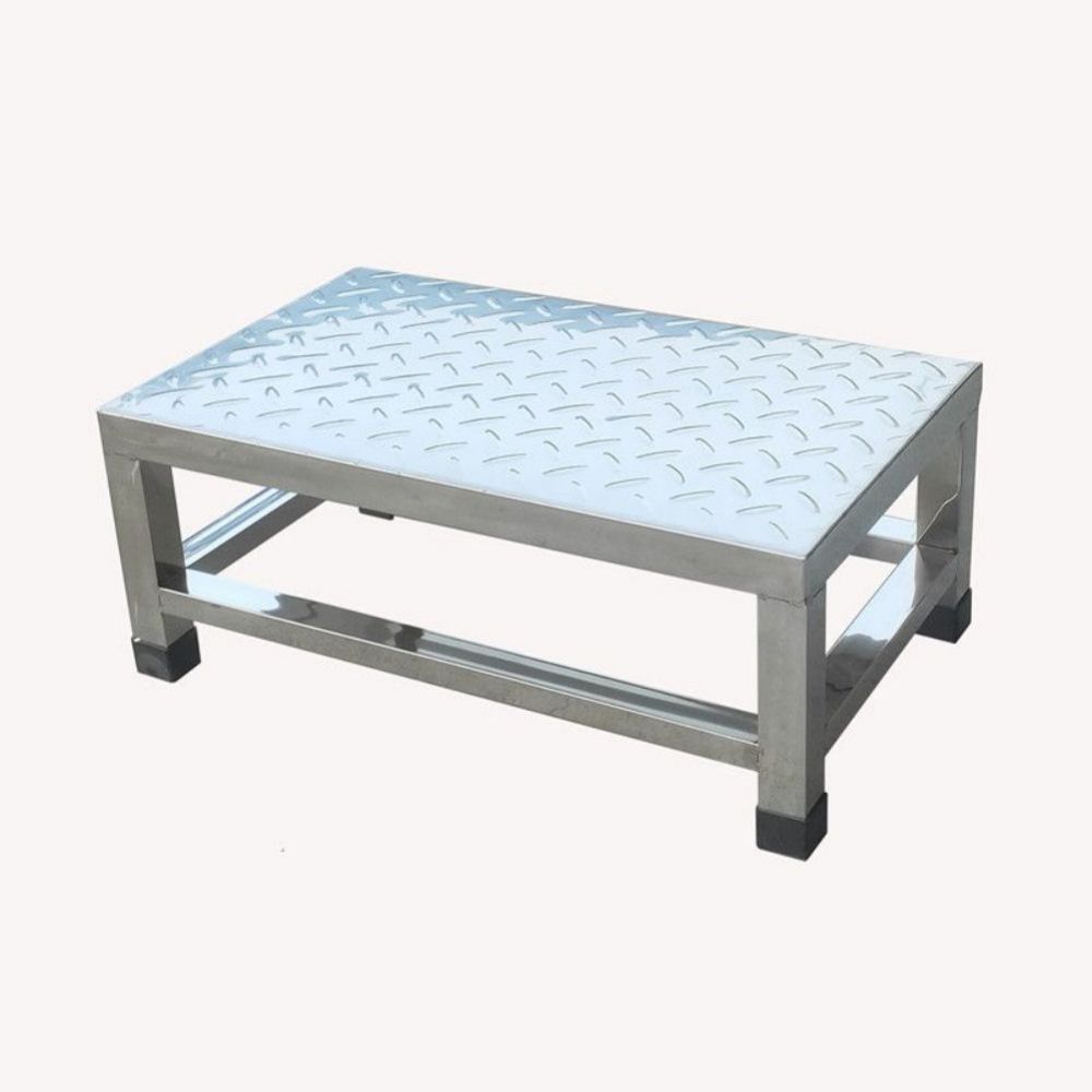 1단 스테인레스 계단 도배 발판 작업용 철 보조 15cm 창고 높이 50x40 - 상품 이미지