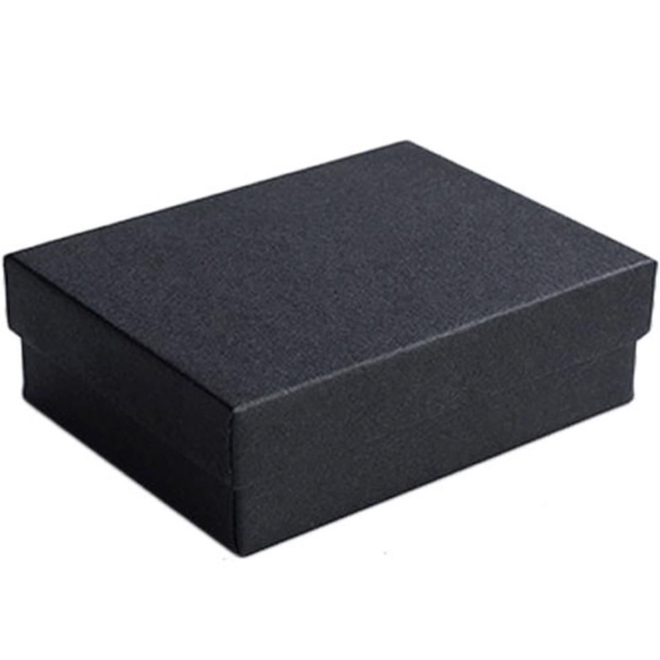 블랙 고정스펀지 금목걸이반지포장케이스 주얼리매장포장박스 9.5x13cm - 메인 이미지