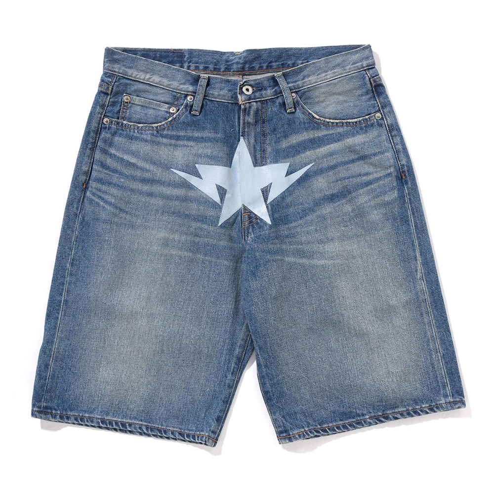 베이프 반바지 TWIN STA RELAXED FIT DENIM SHORTS 1L30-151-004 - 상세 이미지 3