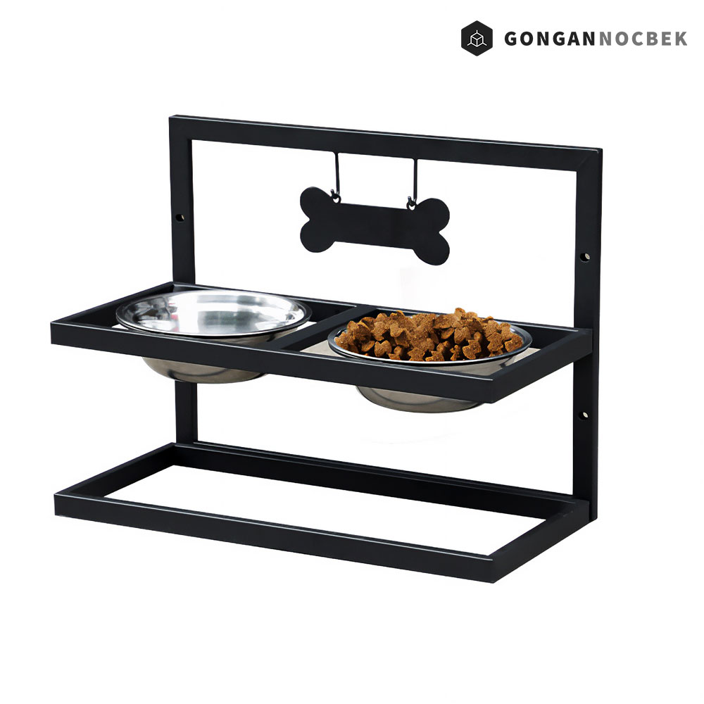 대형견 밥 그릇 강아지 식탁 애견 사료 식기 높이조절