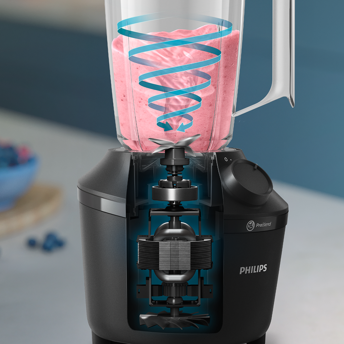 필립스 3000 시리즈 블렌더/믹서기 HR2041/01 블랙