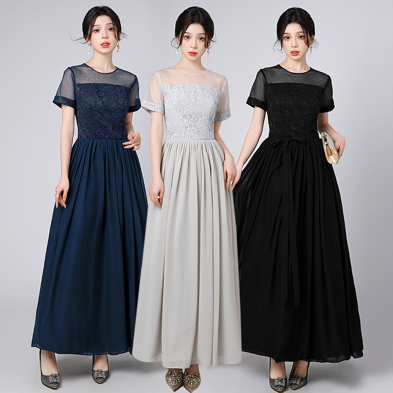 합창단 드레스 이브닝 공연복 연주복 무대복 교회 단체복 의상 - 상품 이미지