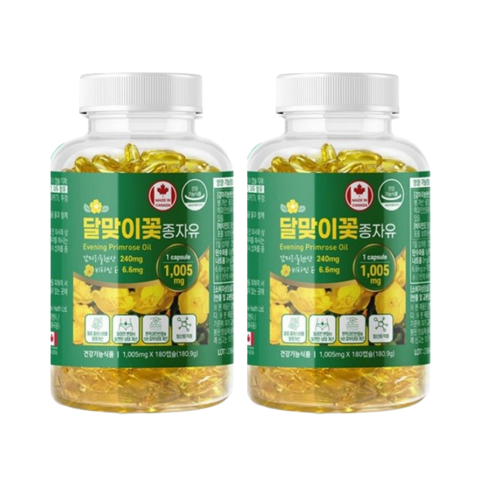 네이처그랜드 달맞이꽃종자유 감마리놀렌산 보라지유 달맞이유 우먼 밸런스 180캡슐, 2개 - 상품 이미지