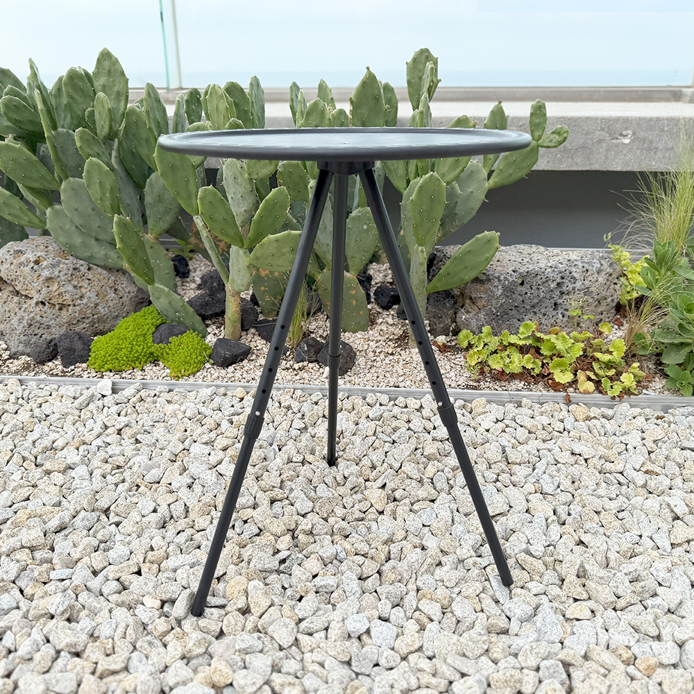 사이드 캠핑 테이블 원형 미니 경량 테이블