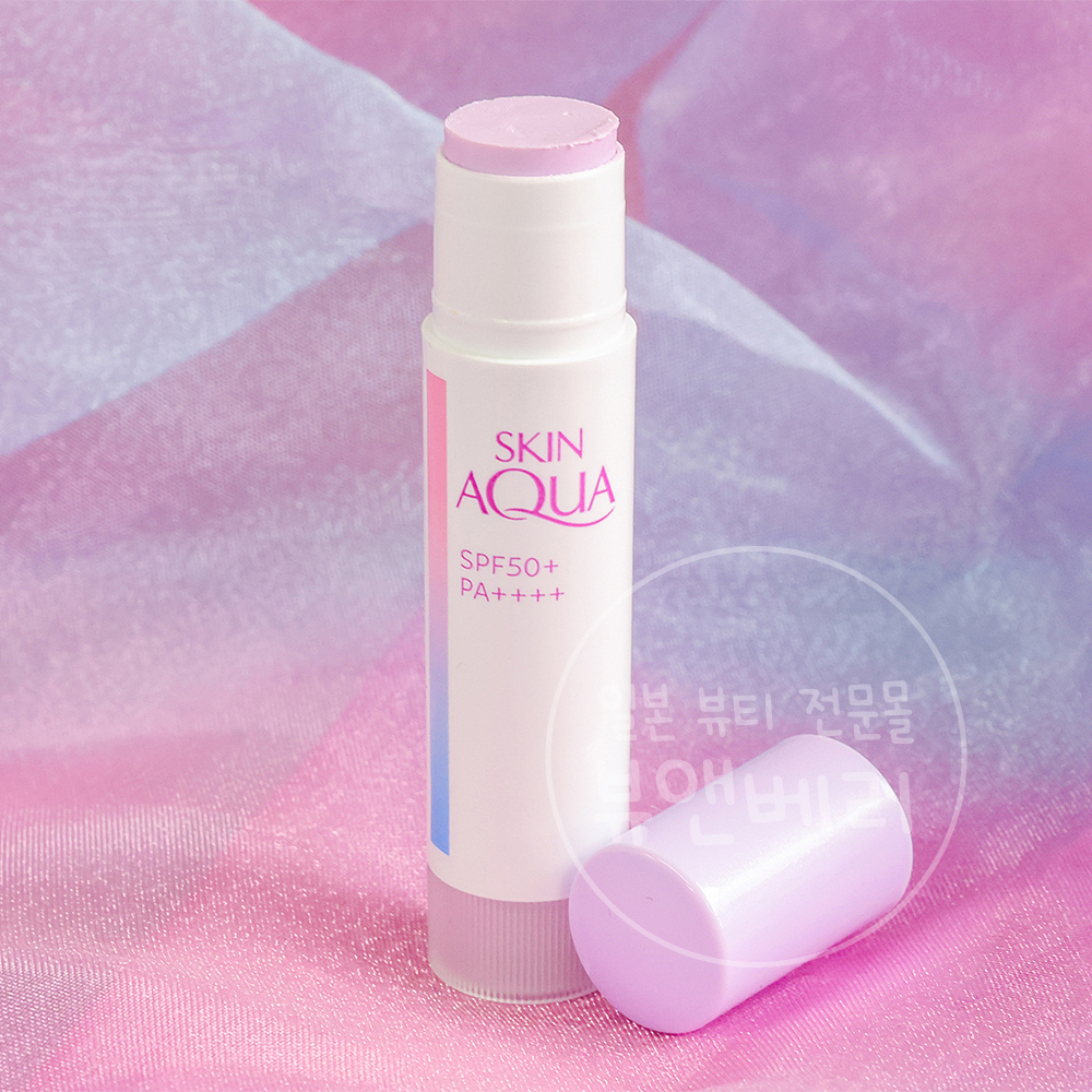 일본 스킨아쿠아 톤업 UV 스틱 하이라이터 라벤더 - 메인 이미지