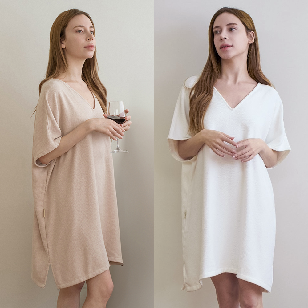 골프샤워가운 골프장 가운 라운딩 샤워 목욕 가을 겨울 여성 로브 베이직(M) 제품 이미지